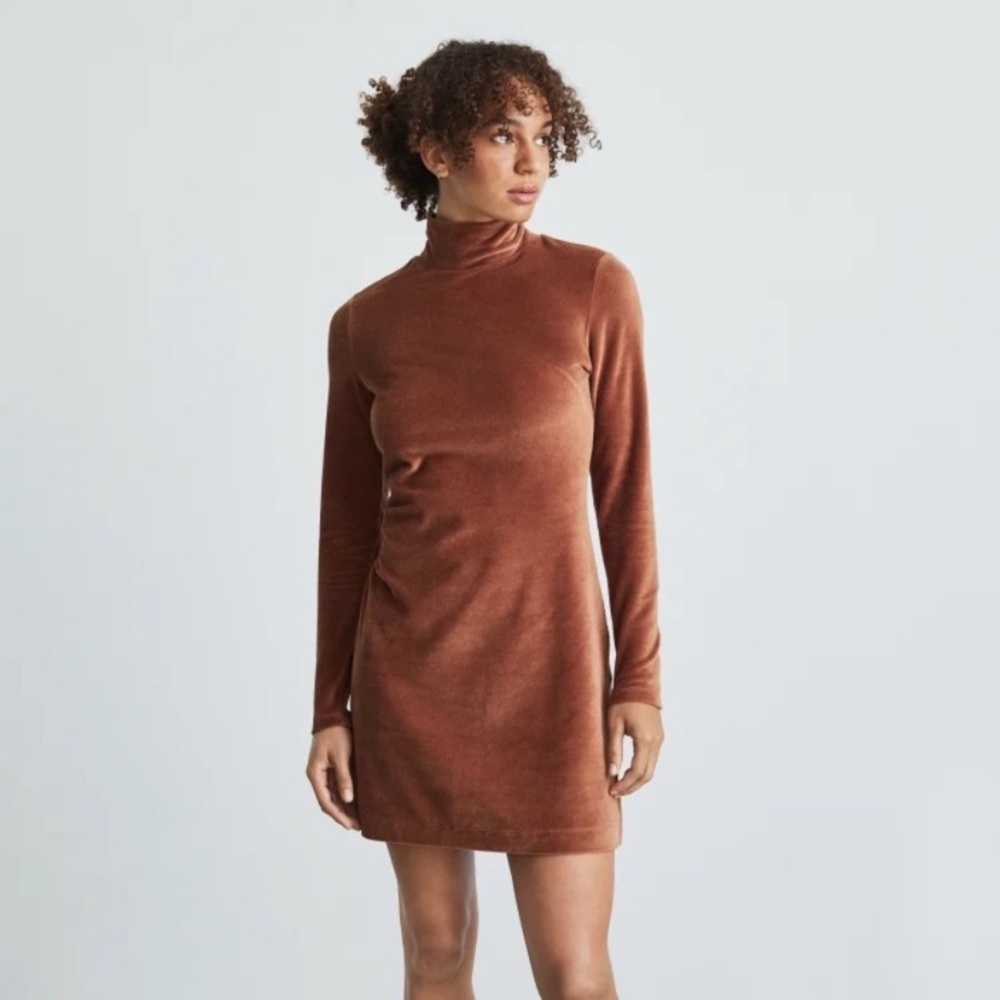 Everlane Velour Dress size S